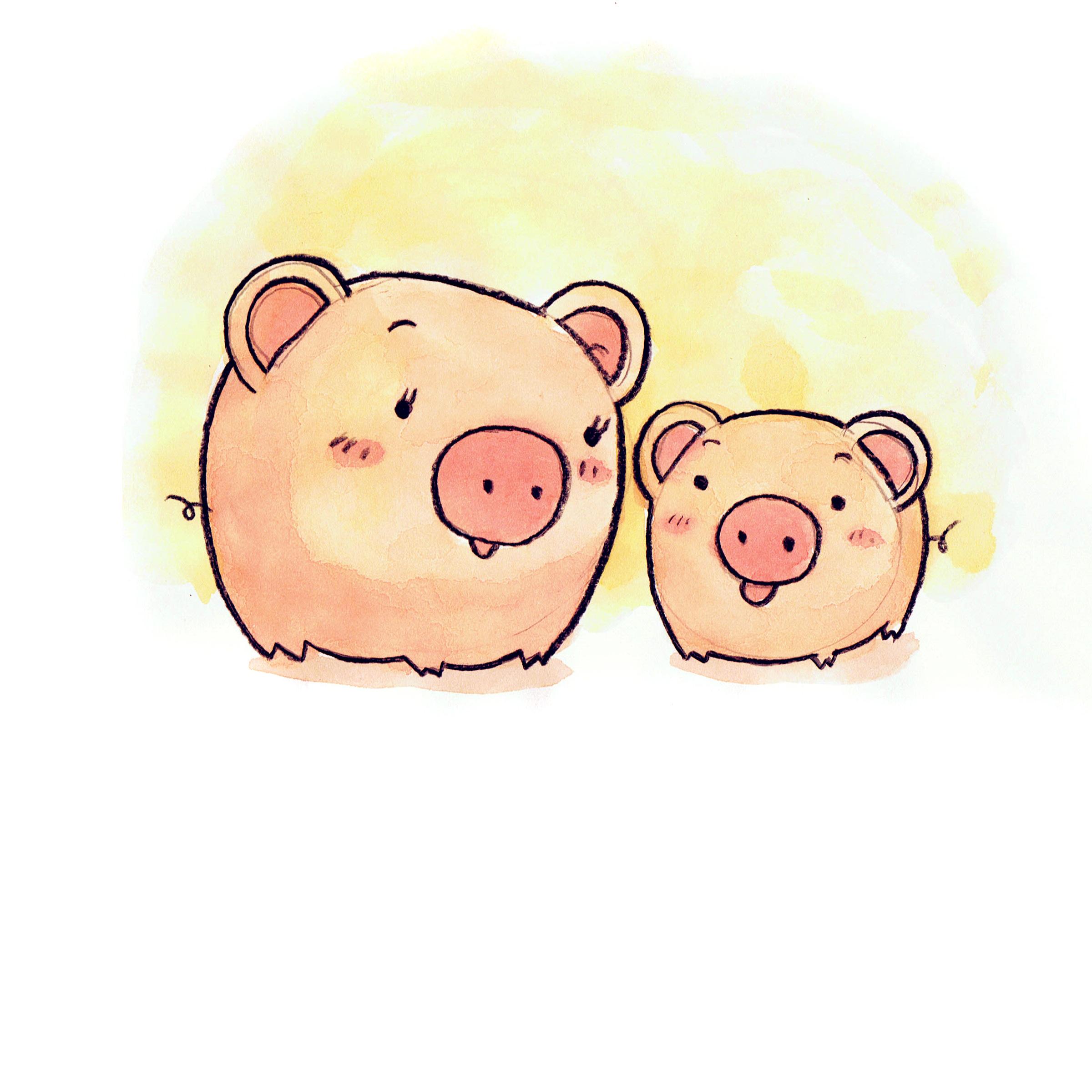 Oscar the Pig and Mommy