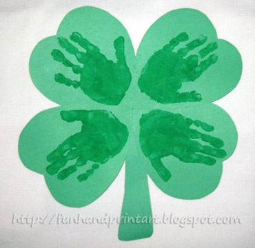 handprint shamrock