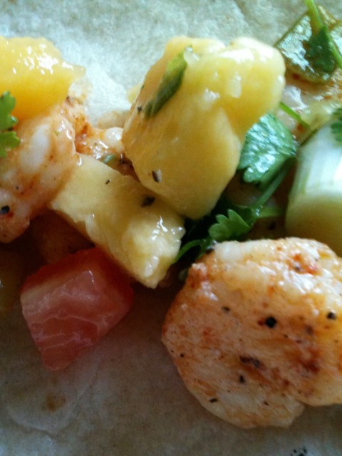 Mango Shrimp Tacos