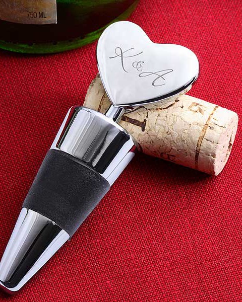 Loving Heart(c) Engraved Heart Wine Stopper