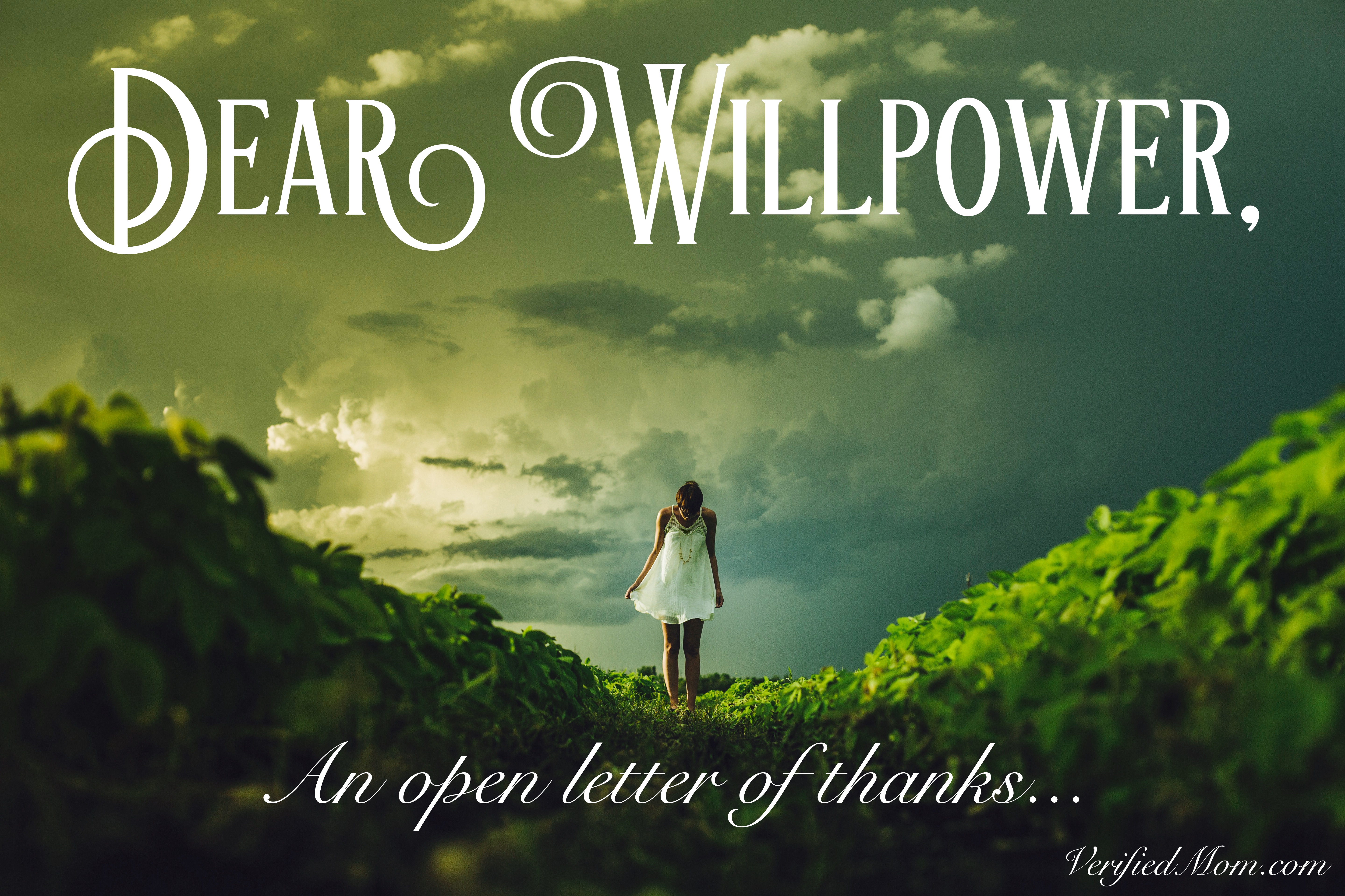 Willpower Wednesday: An Open Letter of Thanks Willpower Wednesday: An Open Letter of Thanks