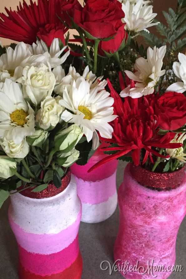 DIY Kid Friendly Valentine's Day Craft Vases