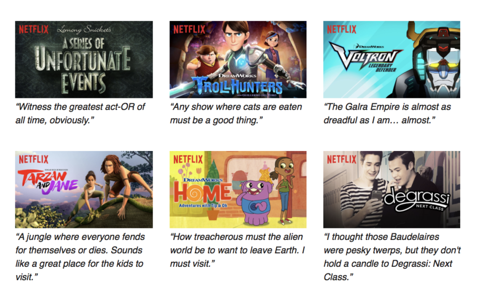 The Anti-Fairy Tale shows on Netflix #Streamteam