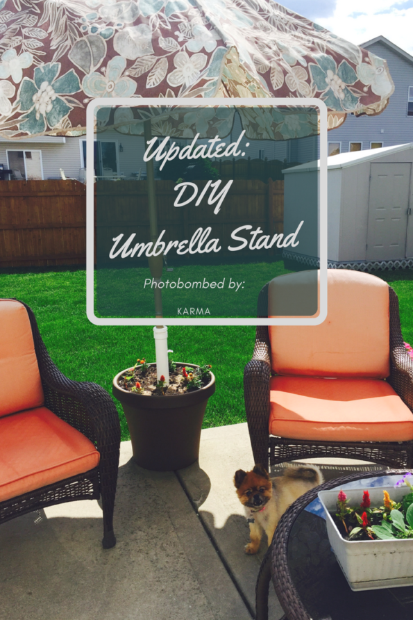 Updated: Simple DIY Umbrella Stand