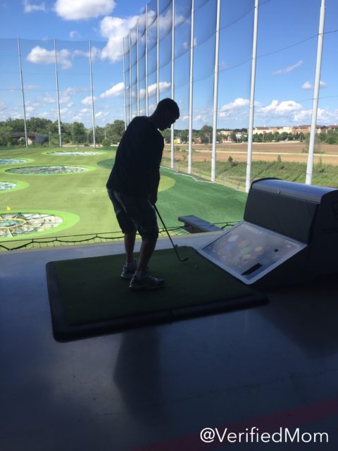 Swinging at Topgolf